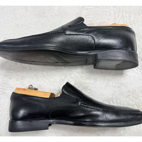 Bruno Magli Raging Italian Loafers Mens 9 M Black Leather Slip On Dress Shoes main image 5
